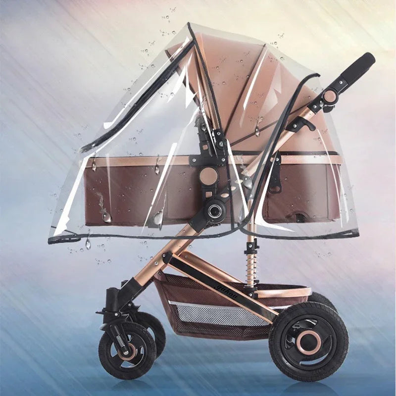 Universal Waterproof Pram Rain Cover for All-Season Protection - Cyprus