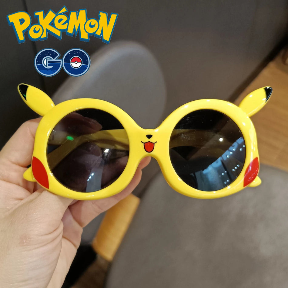 🔵 Pokemon παιδικά γυαλιά ηλίου Cartoon Pikachu μοντέλο γυαλιά κορίτσι χαριτωμένο διακοσμητικά γυαλιά ηλίου αγόρι pvc hip-hop παιχνίδι παιχνιδιών δώρο