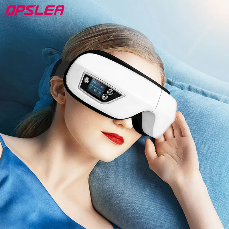 Smart Massager Eye με θέρμανση αερόσακου δόνησης Bluetooth Μουσική μασάζ μάσκα ματιών για την ανάγλυφο των ματιών ξηροί μάτια βελτιώνουν τον ύπνο