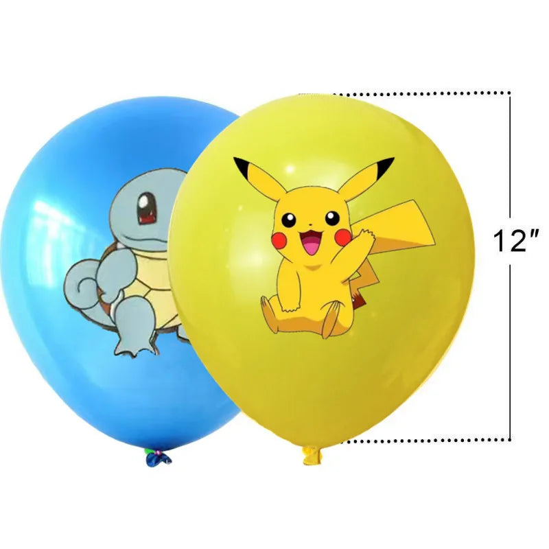 Pokemon Pikachu Latex Balloon Party προμηθεύει 12pcs 12inch Κύπρο