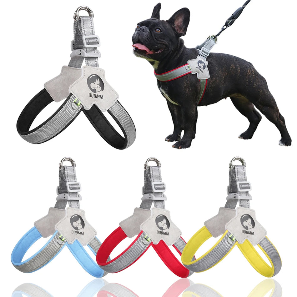 Adjustable Reflective Y Dog Harness for Small to Medium Dogs