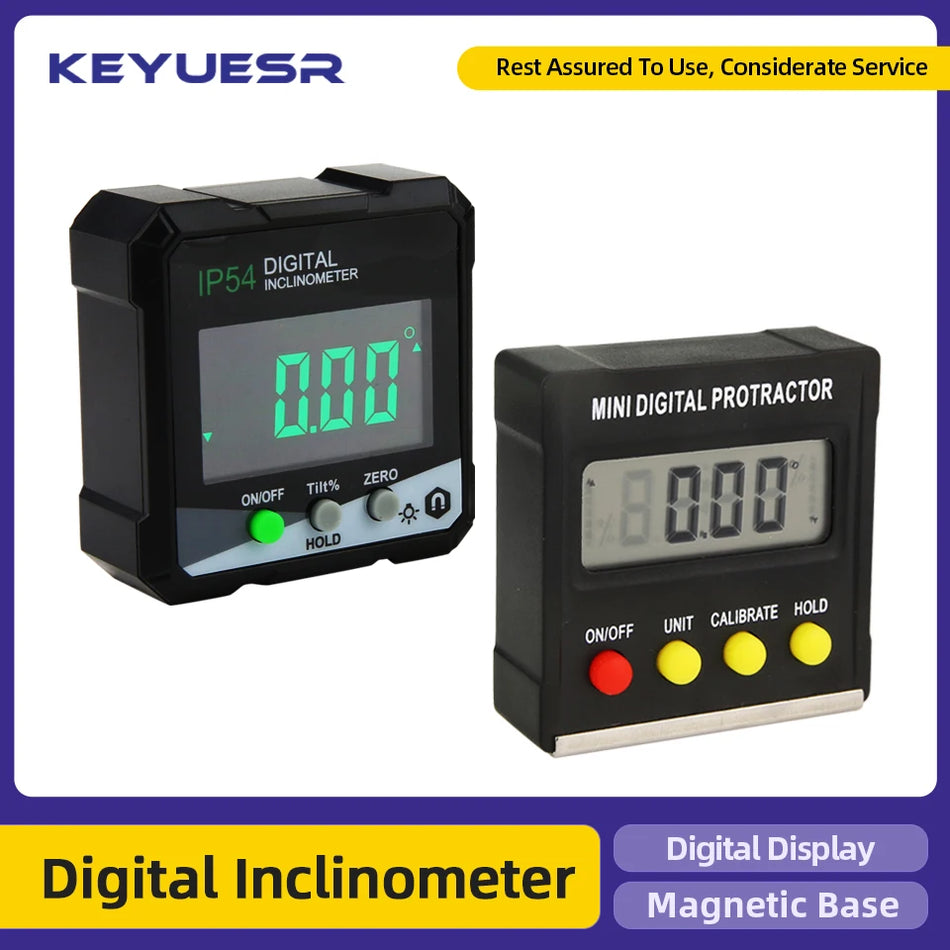 Keyuesr 360 ° Digital Inclinometer & Protractor