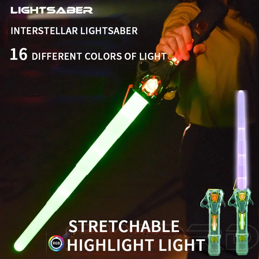 Glowing Telescopic Laser Sword Toy for Kids