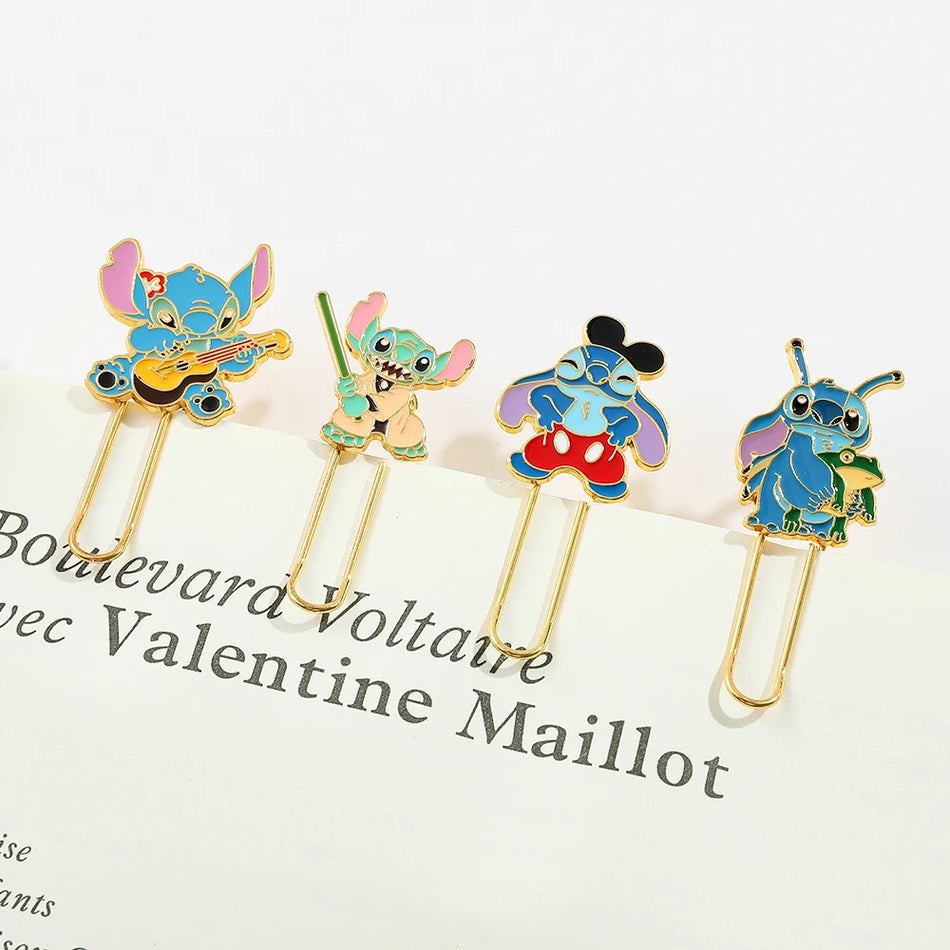 MINISO Funny Stitch Metal Paperclip Bookmarks - Cyprus