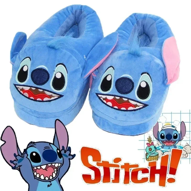 Disney Stitch Kadınlar ve kızlar için peluş kapalı terlik