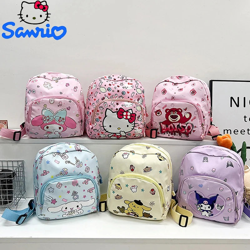 Plecak z kreskówek Sanrio - Hello Kitty, Cinnamoroll, My Melody i Kuromi 