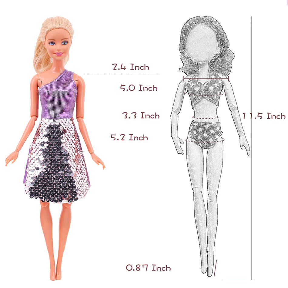 🔵 Барби кукольная одежда одежда модное платье на вечеринке платье принцесса кружев