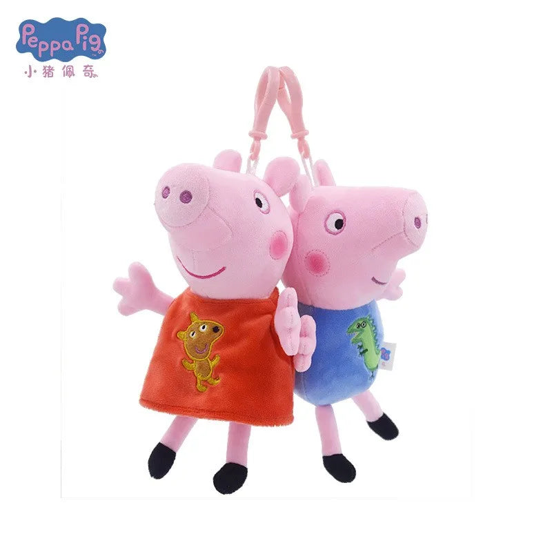 19cm Peppa Pig Plush Kawaii Pendant Doll Toy Key Chain - George and Friends - Cyprus