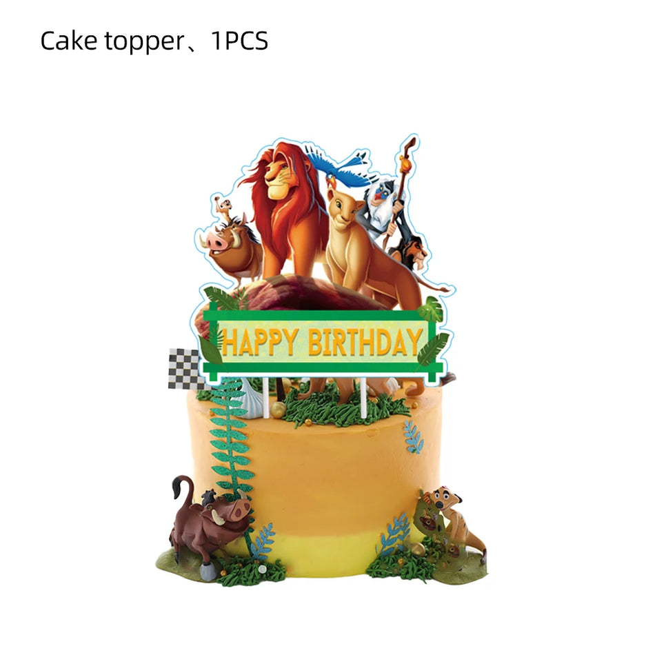 Lion King Simba Theme Party Decorations Cup Cake Topper Set - Cyprus