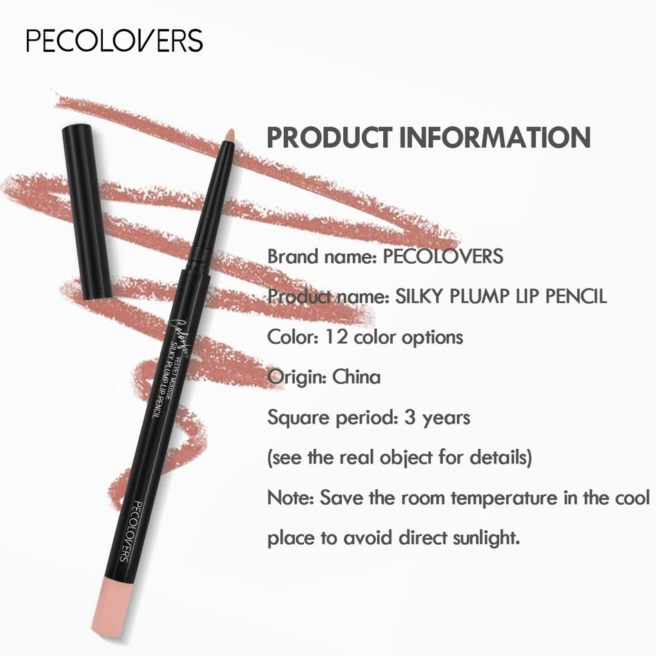 Waterproof Matte Lip Liner Pencil - Long Lasting Lip Makeup - Cyprus