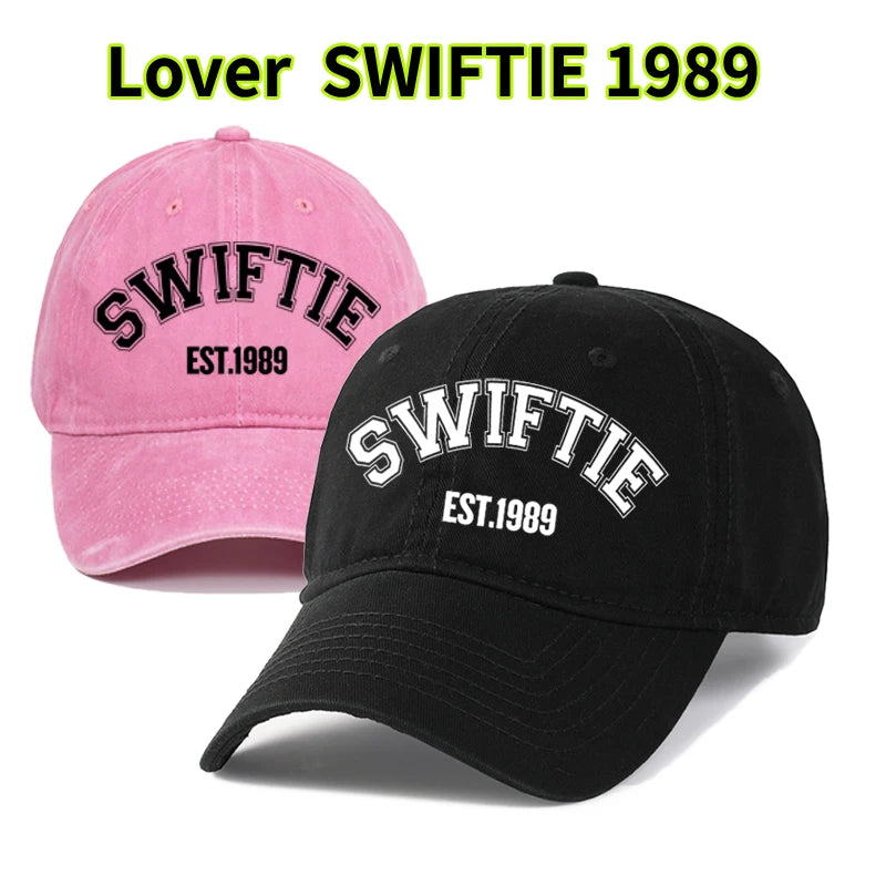 Gorra de béisbol de algodón unisex retro SWIFTIE - Sombrero casual de protección solar 