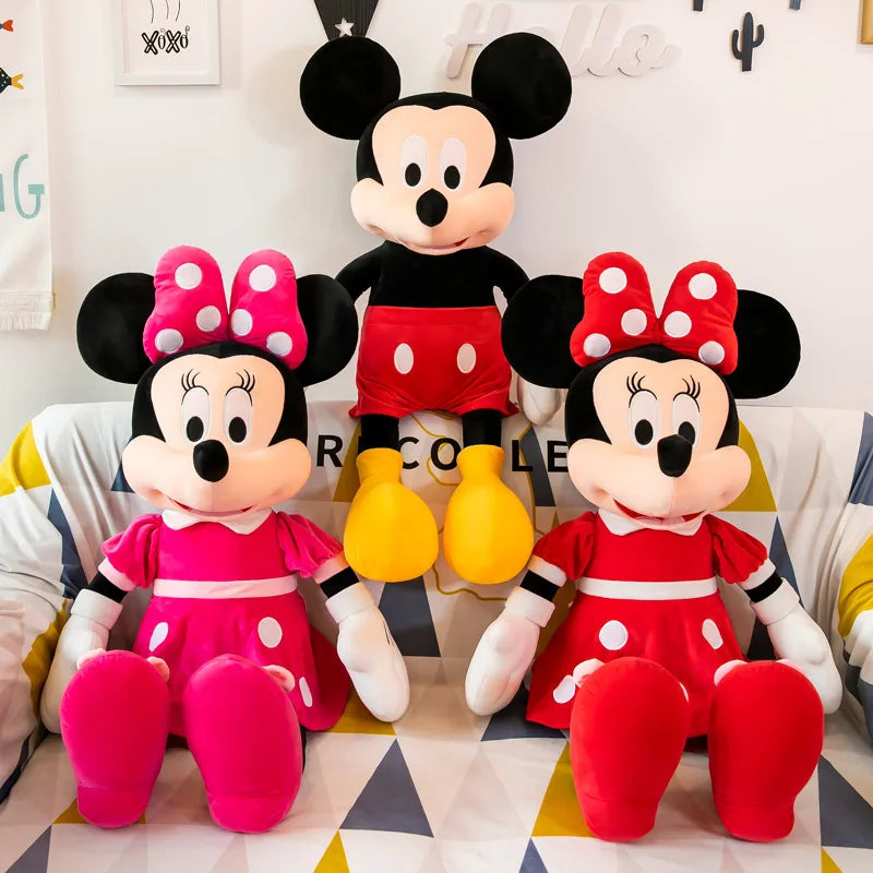 35CM Cute Mickey Mouse Plush Doll - Soft Stuffed Toy for Kids