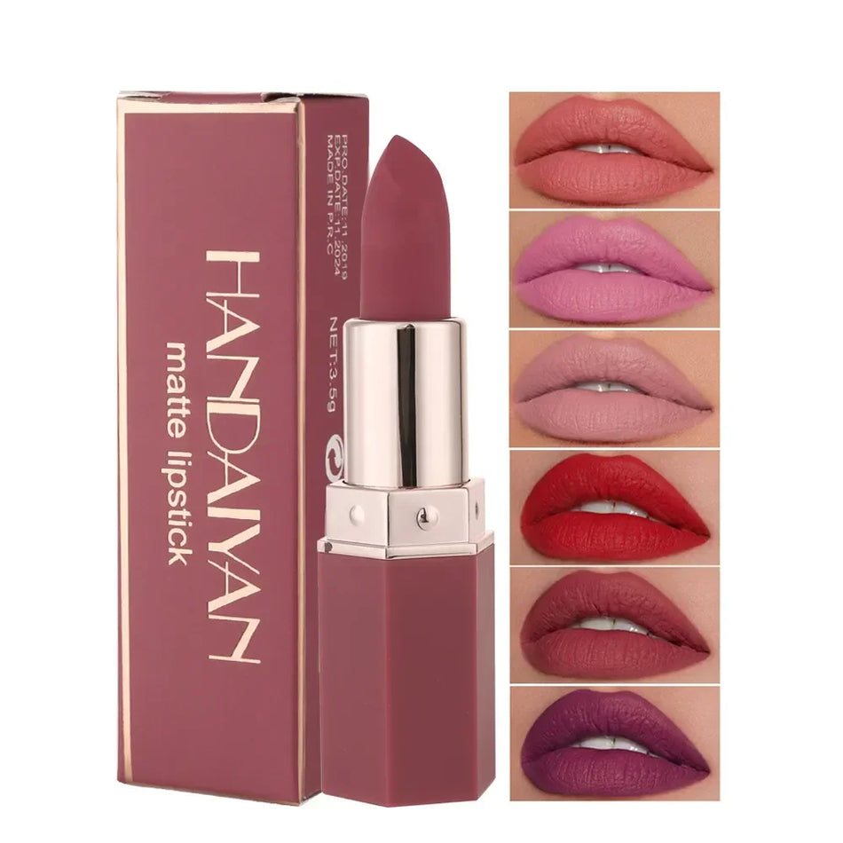 Matte 6-Farben-Lippenstift-Set-langlebig, wasserdicht