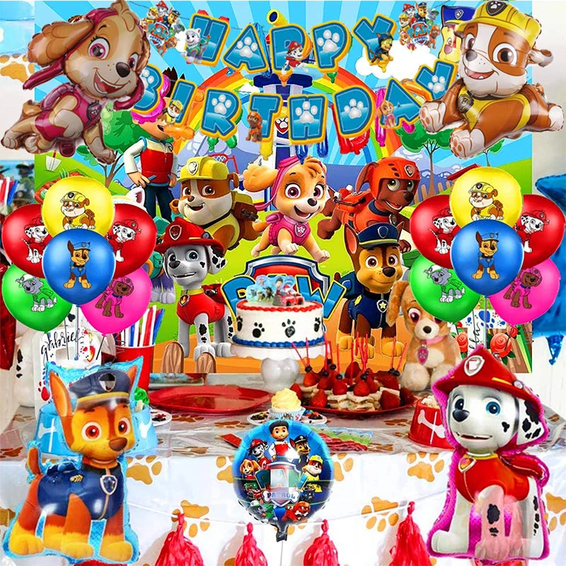 Paw Patrol Aluminium Helium Balloon Party Supply Set - Cyprus