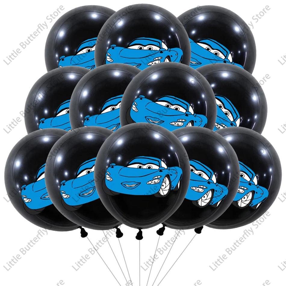 🔵 Disney Lightning McQueen Car Balloon 12 inch Baby Shower Birthday Decorations - Cyprus