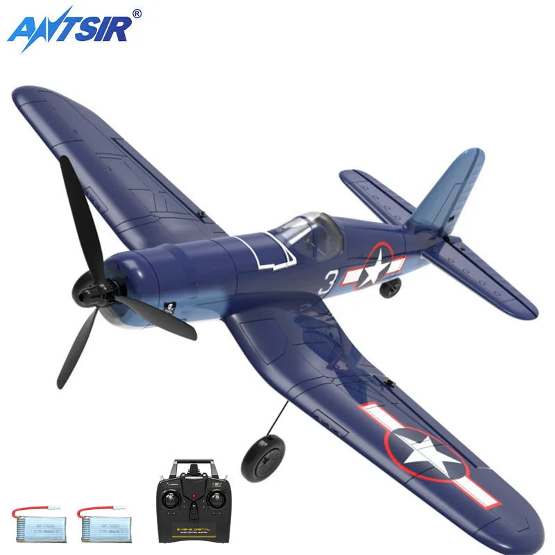 F4U Corsair 2.4GHz 4CH Avion RC avec envergure de 400mm - Cadeau prêt à voler pour les enfants 