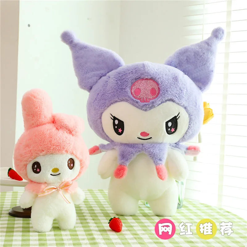 Kawaii Kuromi & My Melody Plush Doll Pillow - Кипр