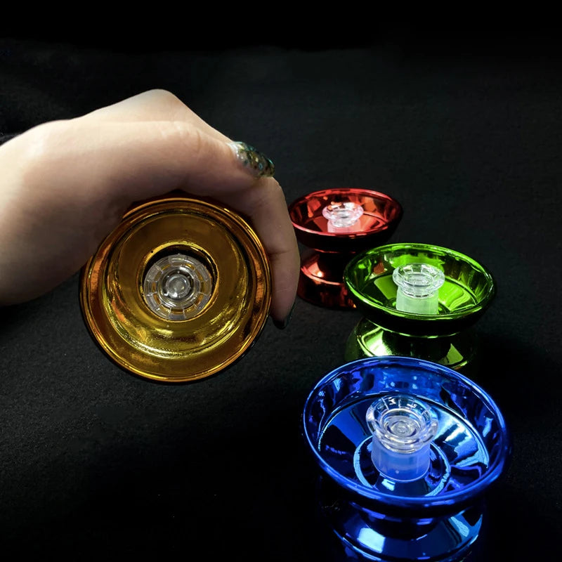 4 Color Professional Aluminum Metal Yoyo for Kids and Beginners Metal Yo-yos for Kids and Adults with Yo Yo Accessories Toy Gift