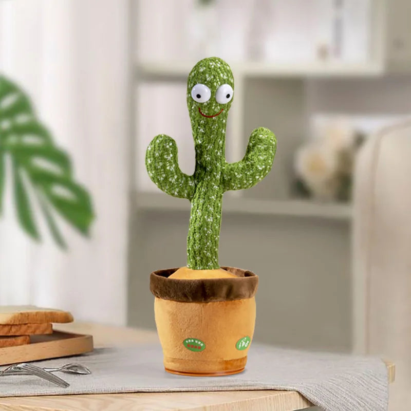 Tanzt Cactus Repect Talking Toy Electronic Plush Toys kann Rekord singen.