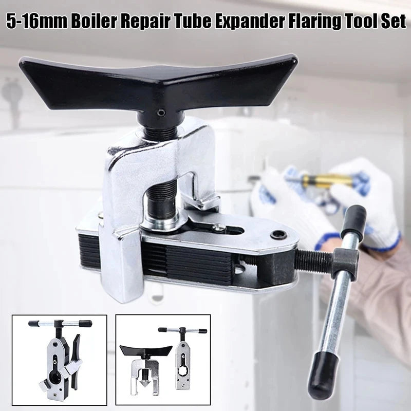 Variable Diameter Flaring Tool Kit for Heat Exchangers and Boilers