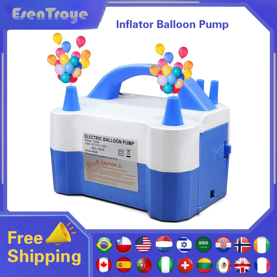 EsenTroye Double-hole AC Portable Electric Balloon Pump Cyprus