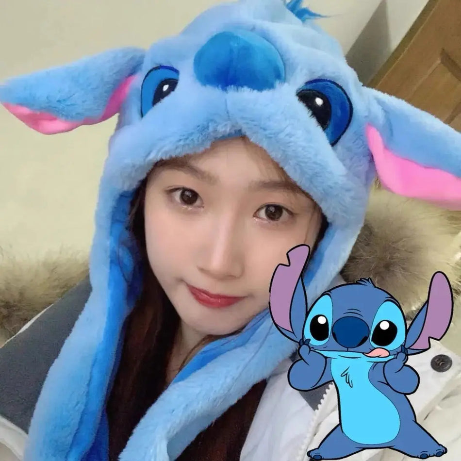 Disney Stitch Plush Winter Hat for Girls and Children - Cyprus