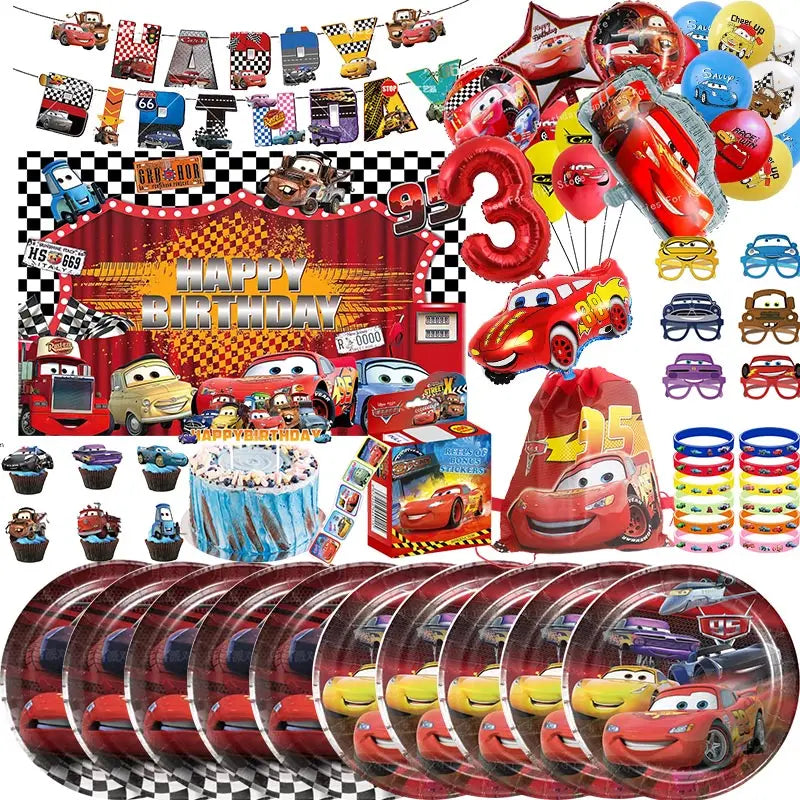 Lightning McQueen Disney Pixar Birthday Party Decoration Set - Cyprus