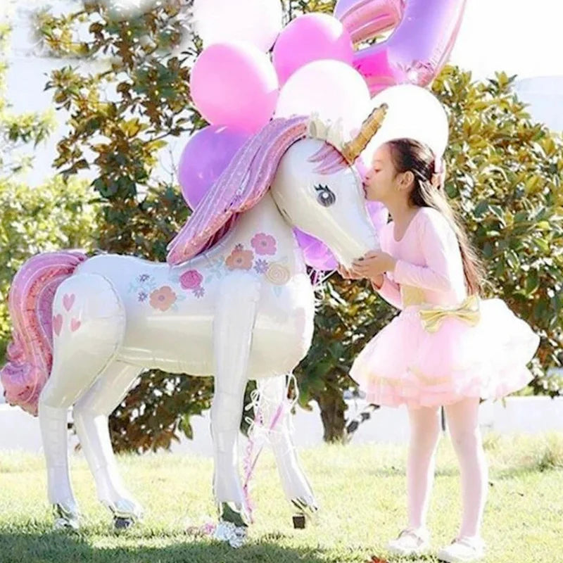 116cm 3D Unicorn Foil Balloons, Perfect for any Celebration - Cyprus