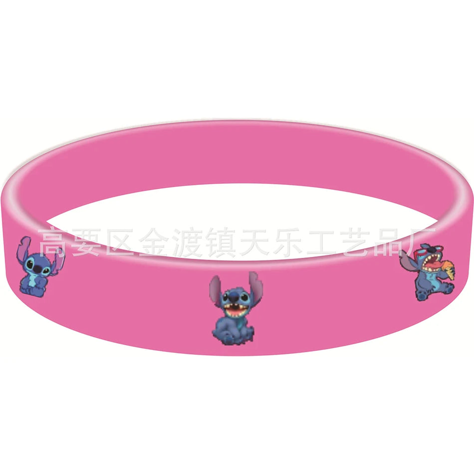 Stitch Kids Bracelet Lilo & Stitch Anime Cartoon Figure Silicone Bracelet Children Wristband Accessories Christmas Gifts