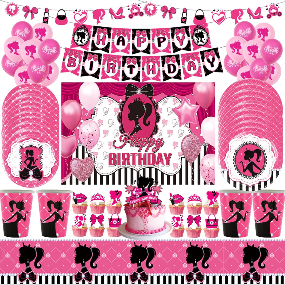 🔵 Дисней принцесса Барби набор вечеринок - идеально подходит для вечеринок по случаю дня рождения девочек - Кипр