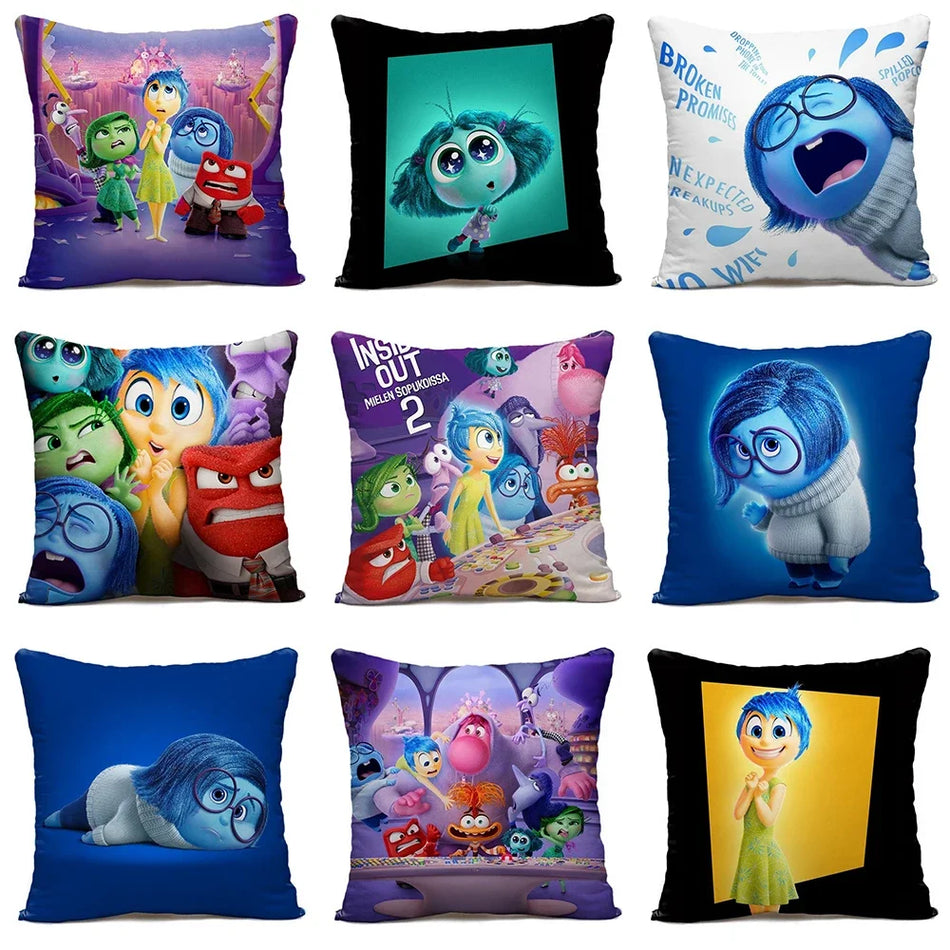 Disney Inside Out 2 coussin décoratif de dessins animés pour le salon et la chambre