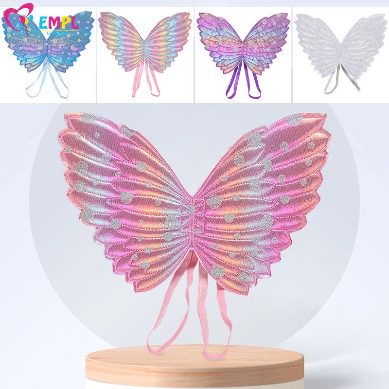 🔵 Rainbow Butterfly Elf Wings Baby Shower Party Διακόσμηση - Κύπρος