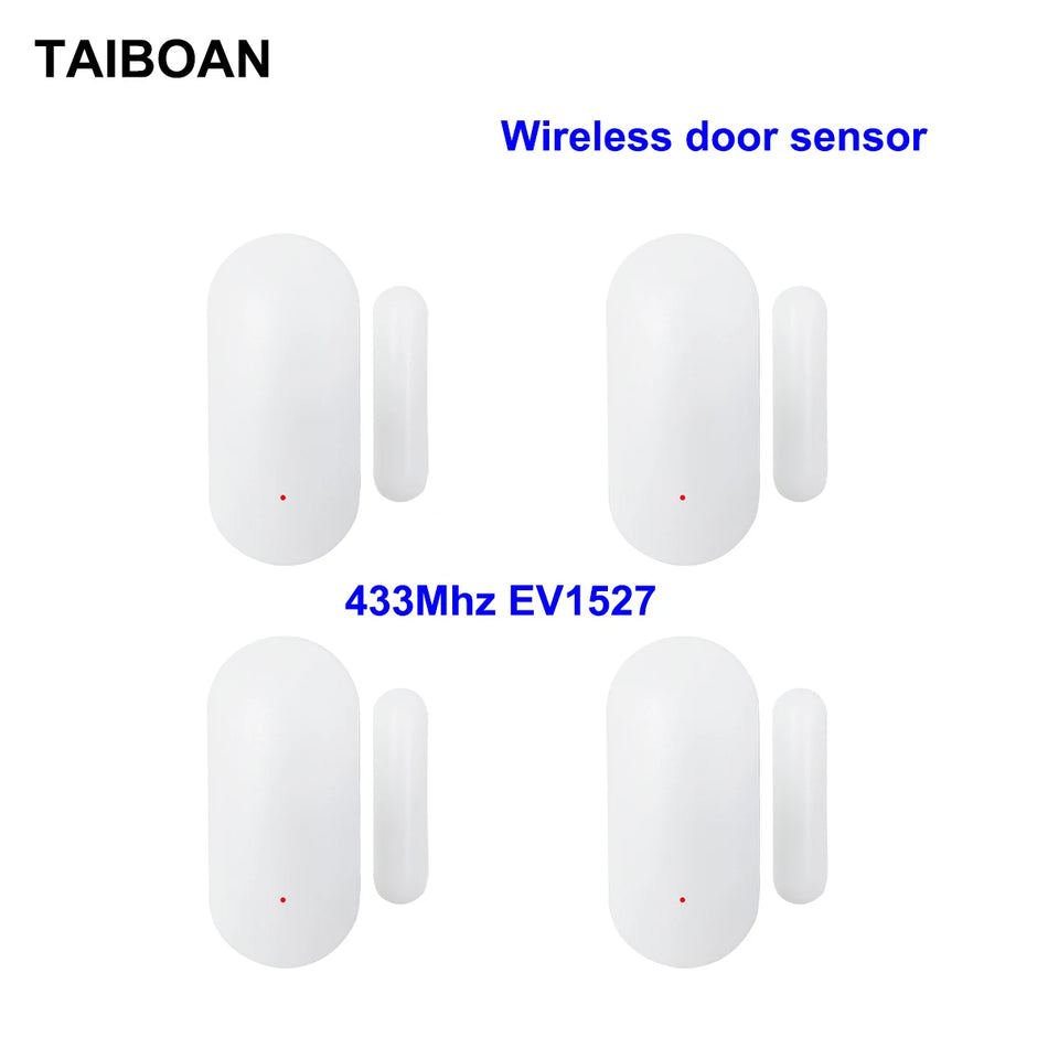 TAIBOAN Wireless 433MHz Window Door Sensor for Home Security System