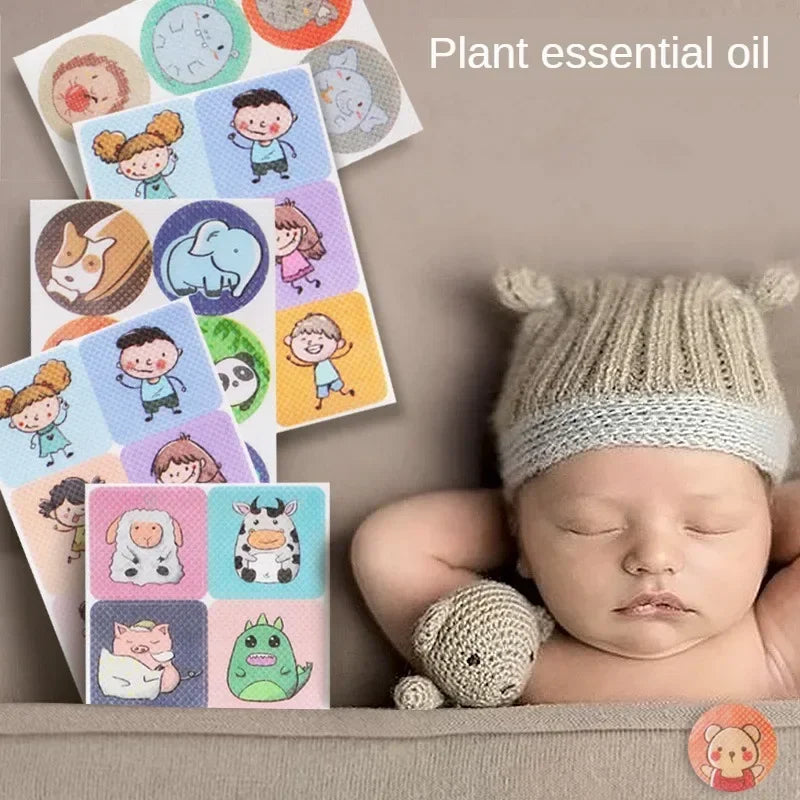 Patches répulsives de moustique de dessins animés naturels pour enfants