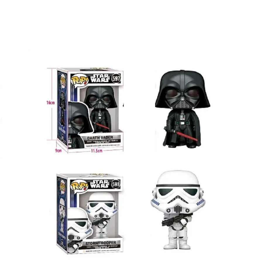 Bandai tarafından Klasik Darth Vader & Stormtrooper Aksiyon Modeli