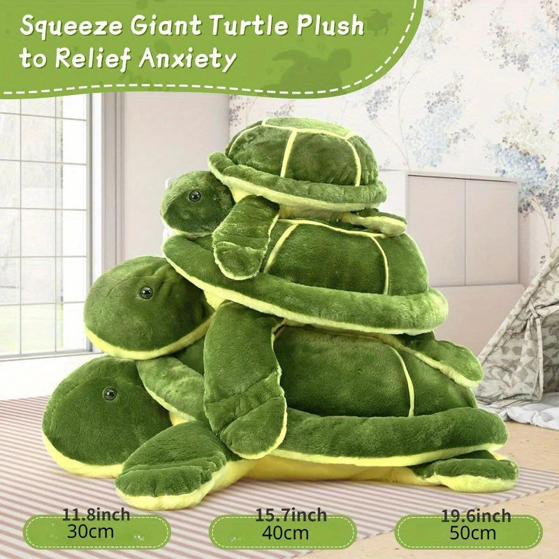 Toyage en peluche de tortue kawaii - oreiller de tortue de mer doux pour les enfants