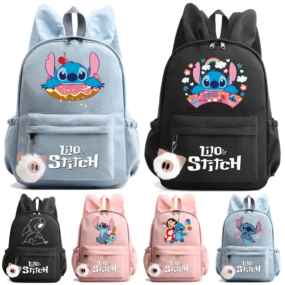 🔵 Disney Lilo Stitch Backpack - Charming School Bag & Birthday Gift! 🎒🎁 - Cyprus