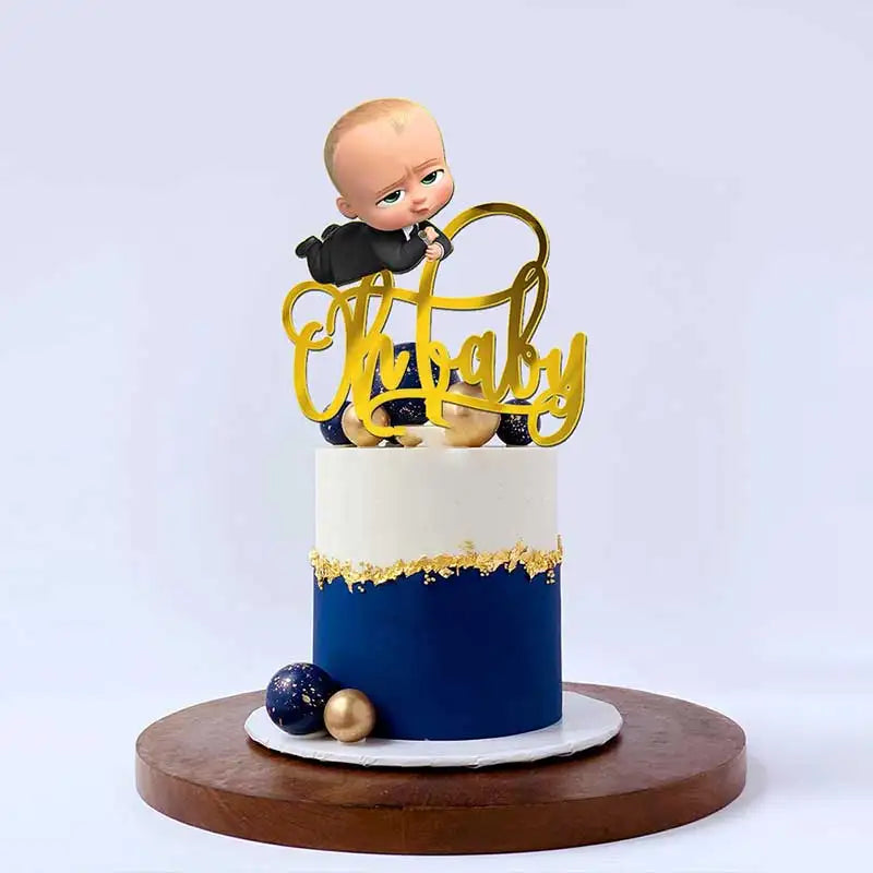 Little Boss Acrylic Cake Topper for Kids Birthday Party & Events - Cyprus