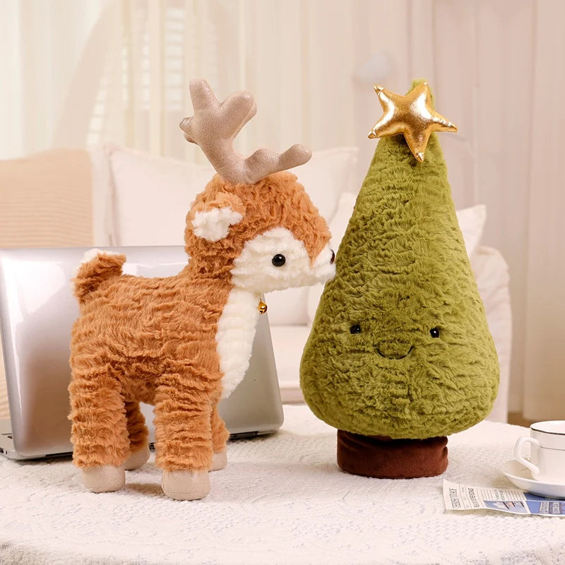 Kawaii Christmas Tree & Elk Plush Dolls - Cyprus