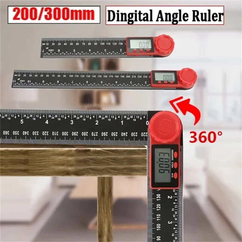 2-in-1 Digitalwinkelmesser Neigungsmesser Digitalwinkel Lurer Elektronisch Goniometer-Protraktorwinkel-Messwerkzeug