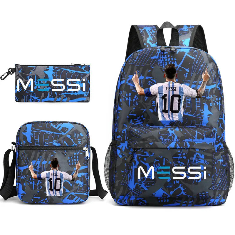 Messi Cartoon Backpack Set for Students InterCyprus