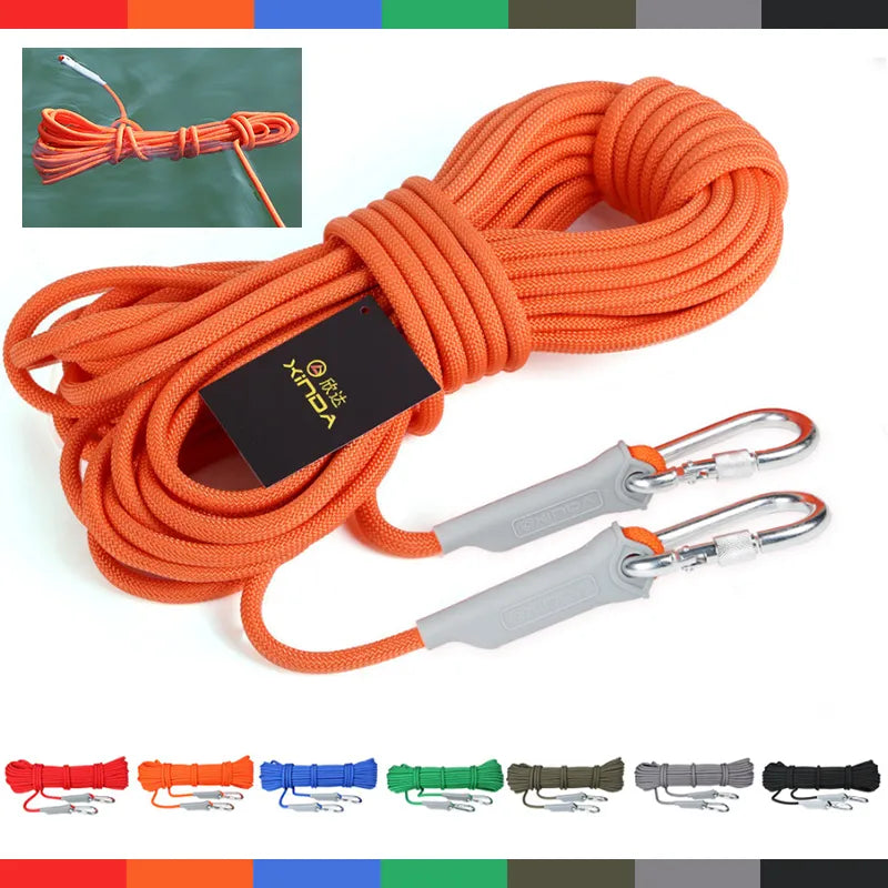 12mm 10mm 12KN(1200KG) Lanyard Outdoor Camping Rope Climbing Hiking Survival Equipment Tent Accessories Rescue Snorkeling Rope