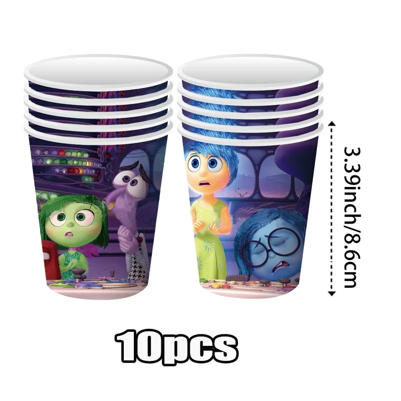 Inside Out Takara Tomy tarafından Set Doğum Günü Partisi Dekorasyonu