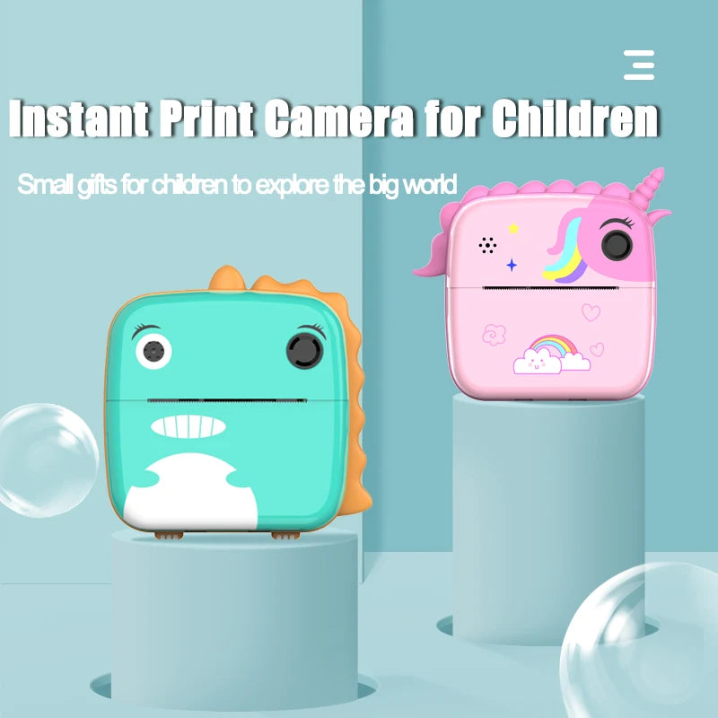 Chuyun Kids Anında Baskı Çift Lens Dijital Kamera Oyuncak - Kıbrıs