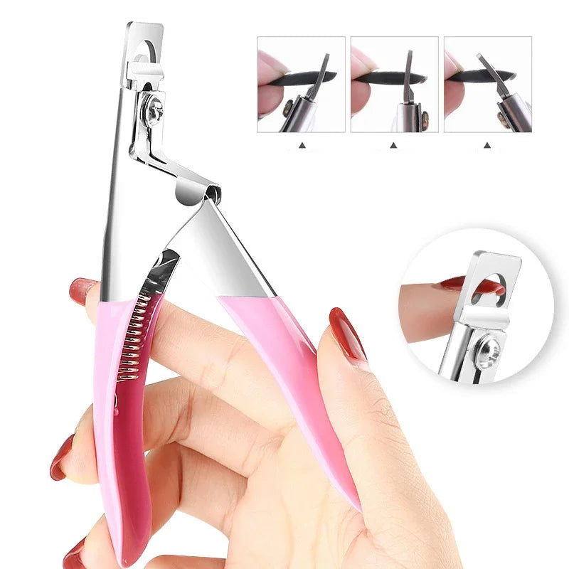 U-Shaped French False Nail Scissors & Nail Clipper 🌟