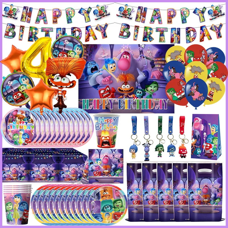 Inside Out 2 Birthday Party Decoration Supplies Kit - Cyprus