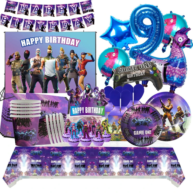 Birthday Party Supplies für Fortnition Themeed - Cartoon Alpaca & Lama Decorations - Zypern