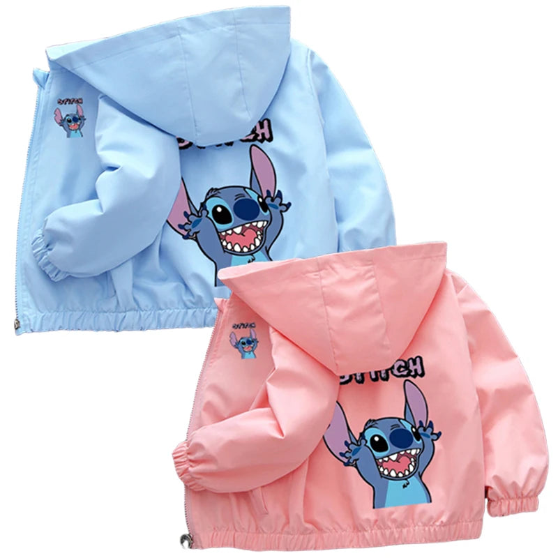 MINISO Lilo and Stitch Cartoon Hooded Jacket for Kids - Cyprus