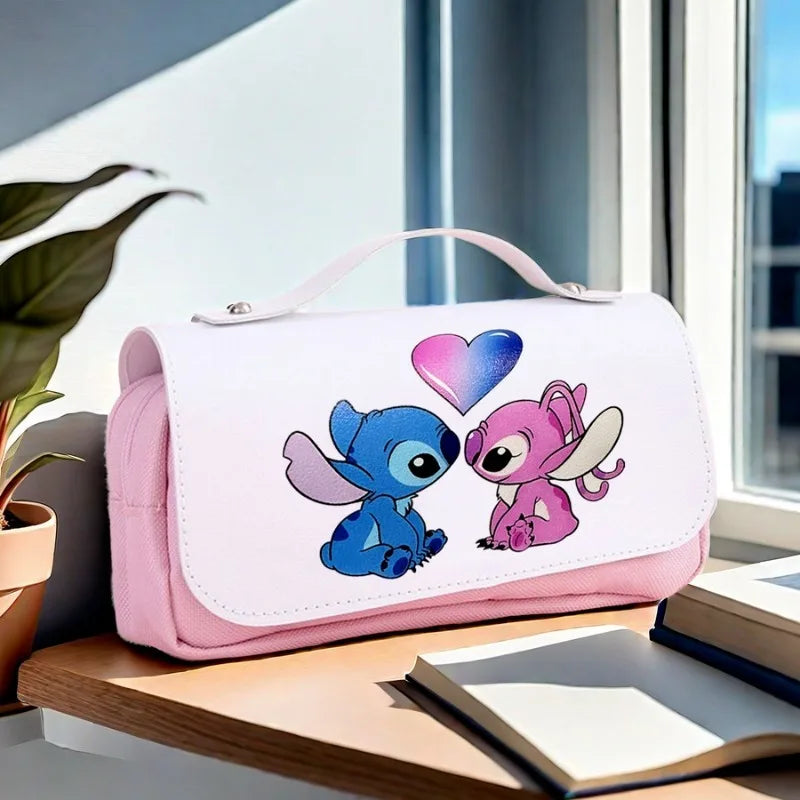 Lilo and Stitch Kawaii Pencil Case - Large Capacity Cute Storage Bag - Cyprus