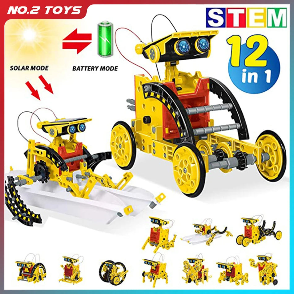 12 σε 1 ηλιακό ρομπότ Stem Toy Kit-Κύπρος